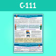 Плакат «Первичный инструктаж на рабочем месте» (С-111, ламинированная бумага, A2, 1 лист)